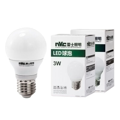 

【Jingdong Supermarket】 NVC (LED) bulb 3w E27 large screw light source energy saving lamp white 6500K