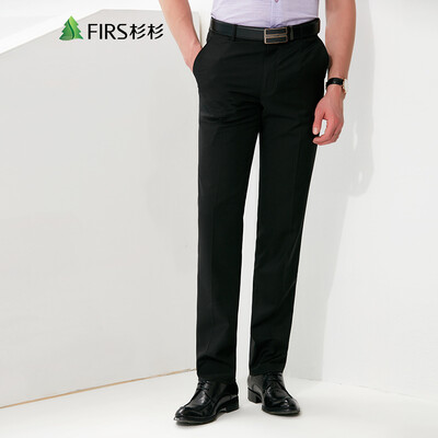 

Shanshan (FIRS) business fashion simple color trousers male TSK79H010-1 black 80