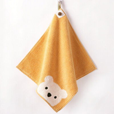 

Gold towel home textile cotton towel small towel baby handkerchief square towel soft absorbent cartoon cute red 31 * 31cm