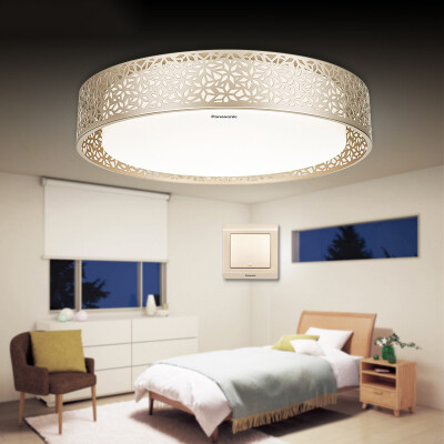 

Panasonic Ceiling light LED remote control dimming color living room bedroom lamp gold iron decorative frame HHLAZ1821