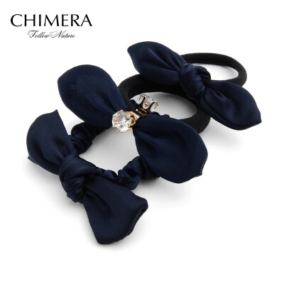 

Chimera (CHIMERA) hair ornaments headdress free flying bowknot knot rope rope 3 sets of blue