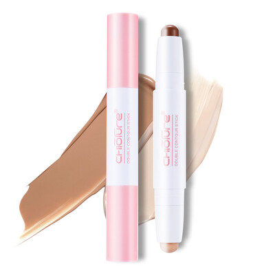

Juvenile spring CHIOTURE double-headed high-light repair capacity bar light&shadow shape to highlight the outline of three-dimensional V face shadow shadow stick