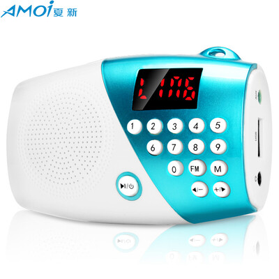 

Amoi (Amoi) A2 Автомобильный телефонный звонок Ключевую Bluetooth Мини Портативный внешний портативный стерео сабвуфер радио престарелые небольшие стереодинамики (синий)