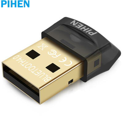 

PIHEN PH-LYS001 USB Bluetooth Adapter 40 USB Audio Receiver Computer Audio Transmitter Support Win7 810 Notebook Desktop Black