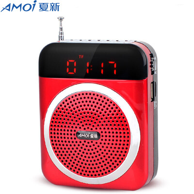 

Amoi V88 Цифровой дисплей Мини-сабвуфер USB Квадратный танец Старый FM-радио Walkman Teacher Tour Guide Специальный громкоговоритель (красный)
