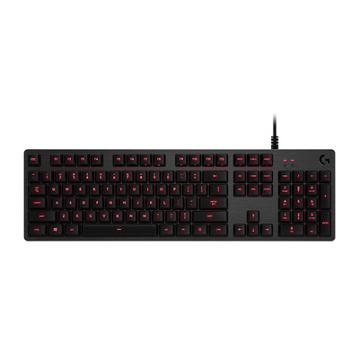 

Logitech (Logitech) G413 механической игра клавиатура (черный) полного размер механической подсветки клавиатура панель щетки металлического алюминия