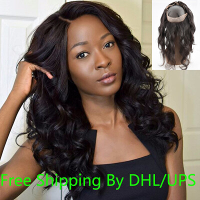 

360 Lace Frontal Body Wave 8A Brazilian Lace Frontal Closure With Baby Hair Pre Plucked 360 Lace Frontals Loose Deep Wavy Hair