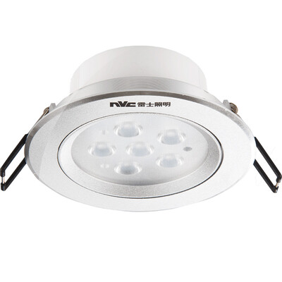 

NVC NVC Lighting LED Spotlight Downlight Ceiling Light Aluminum Sand Silver 5 Watt Warm Yellow 3000K Hole 9-95 cm