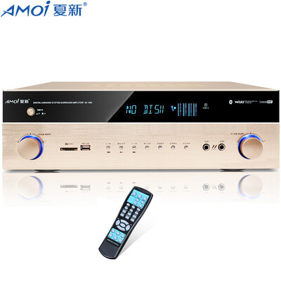 

Amoi (Amoi) SA-580 5,1 домашний кинотеатр усилитель домашний профессиональный караоке OK усилитель мощности Bluetooth HD качество звука без потерь (Gold)