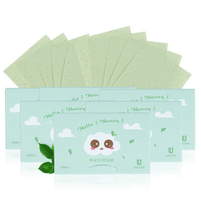 

Youku ukiss Yu Lu green tea fragrance oil-absorbing paper 100 into, Ukiss Green Tea Fragrance Oil-absorbing Paper 100 Pieces