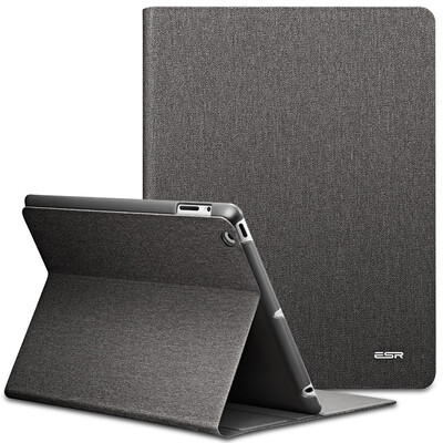 

ESR Apple iPad2 iPad4 iPad3 Case Case Lightweight Stroke Strap Leather Case to Jane Genuine Gray Ink Notes