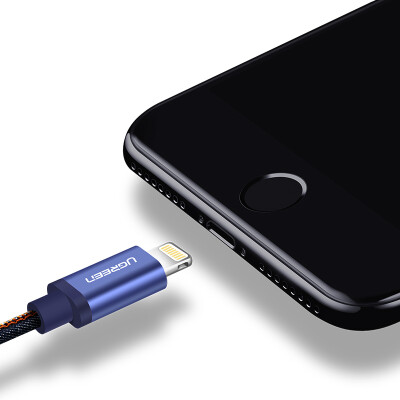 

Зеленая сертификация MFI 6 / 5s / 7 Apple кабель для передачи данных USB зарядное устройство для подключения шнура питания iphone5 / 6s / 8 / 7Plus / X / ipad pro 1 метр 40340 ковбой