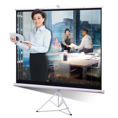 

Deli) 50491 100 inch with bracket 4: 3 projection screen / projector curtain / projection screen / projector curtain white