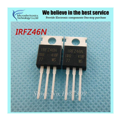 

10pcs free shipping IRFZ46N FZ46 IRFZ46NPBF MOSFET MOSFT 55V 46A 16.5mOhm 48nC new original TO-220