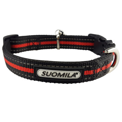 

Suomila dog necklace dog neck collar reflective diving material adjustable neck sets  red