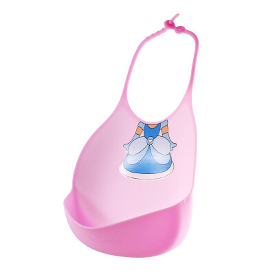 

Variant (partita) Infant Silicone Waterproof Bibs Children's Eating Breaths Ducks Pouches Pokemon Puffs Pink Princess