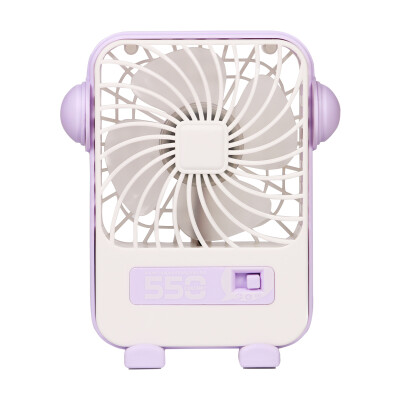 

Wei Long creative gift mini portable rechargeable fan birthday gift to send friends to send girlfriend to send his girlfriend practical gift taro purple