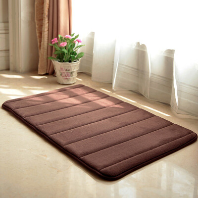 

Shengyi still goods slow rebound bathroom anti-skid mat mat dust mat 40 60 brown