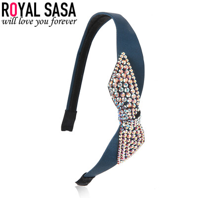 

Royal Salsa (Royalsasa) головной убор модные аксессуары ткани взведения обруча кристалл оголовье синие чернила