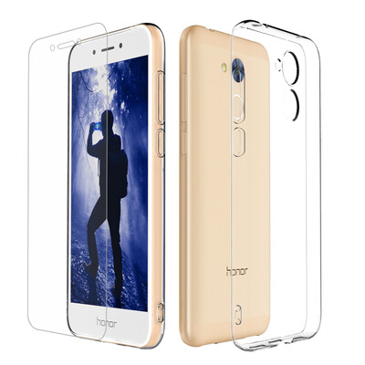 

To send the film ESCML Huawei Launches 6A mobile phone case protective cover all-inclusive anti-drop transparent soft shell color
