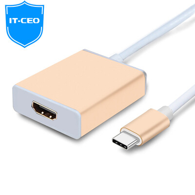 

IT-CEO Type-C для HDMI Apple macbook pro компьютерный проектор расширения HD конвертер USB-C адаптер для кабельного адаптера Y2TYPE-CH-A