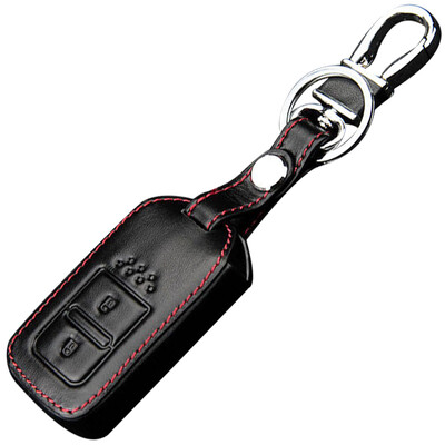 

Huashi Honda key bag smart two-key black Binzhi XRV leather key set special car key ring accessories