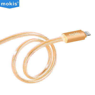

Moxi (мокис) Apple Andrews алюминиевое желе, ткацкая линия передачи данных / двухсторонняя двухсторонняя плагин с двойным использованием линии зарядки / Micro USB кабель для передачи данных по мобильному телефону 1 м Tuhao gold