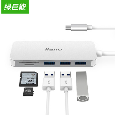 

Зеленый Juneng (Llano) USB-разветвитель C Type-C HUB USB3.0 разветвитель конвертер адаптированный Huawei matebook Новый MacBook Pro 2016 и т.д.