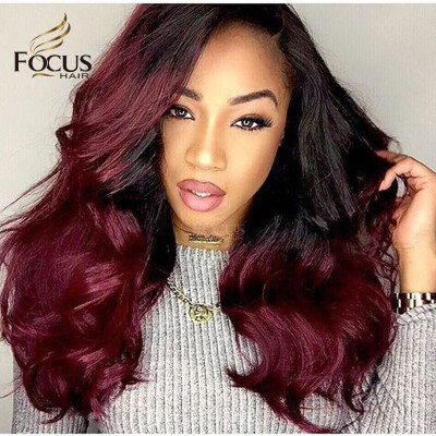 

Lace Front Wig 150 Density Ombre Wig Straight Brazilian Human Hair Wigs Front Lace Wig With Baby Hair