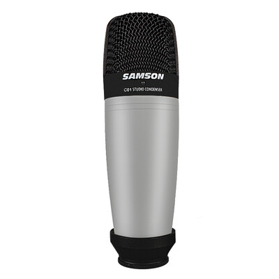 

SAMSON C01 Capacitor Microphone Set Компьютерный Desktop Live K песня песня звуковая карта устройство серебро