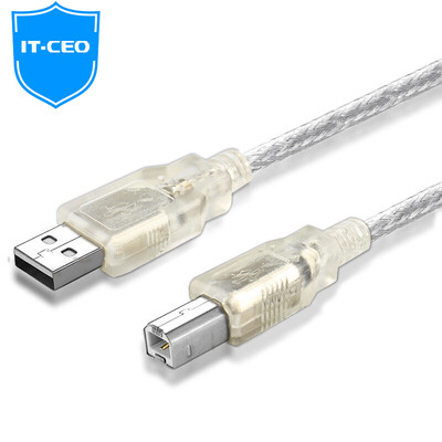

IT-CEO V08AB-A USB2.0 port printer data cable / cable for HP Canon Epson printer hard disk box 1.5 m black