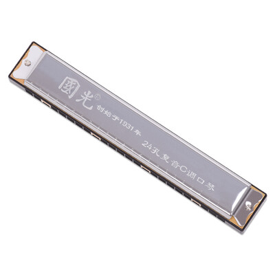 

Guoguang GG24A-1 24 hole polyphony C harmonica red