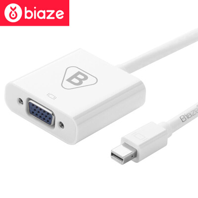 

BIAZE Mini DP to VGA Converter Mini Displayport Adapter Apple Mac / Air Pro Lightning Interface Adapter Line Projector Adapter ZH11-PC