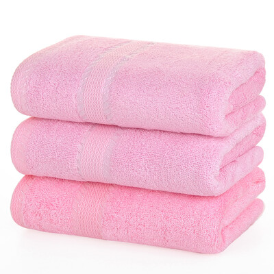 

Bamboo Kam Towel Home Textiles Bamboo Fiber Solid Color Home Towel Towel 3pcs Suction Sugar Quick Dry Pink 85g / Article 30 × 66cm