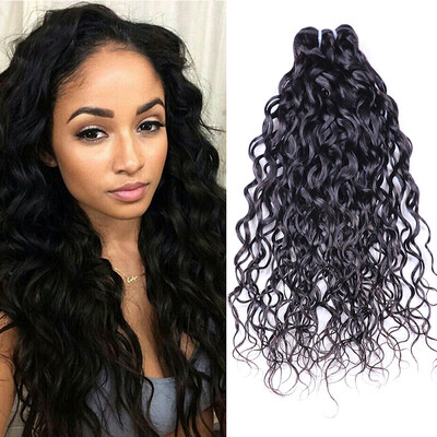 

10A Brazilian Ocean Wave Virgin Hair 3 Bundle Deals Wet And Wavy Hair Brazilian Wave Hair Brazilian Natural Curly Hair Bundles