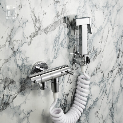 

HIDEEP Gynecological washer 1 in 2 out pure brass Mixing faucet