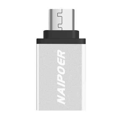 

Вейбулла устойчивостью NAIPOER N-Z1 типа C переключатель адаптера USB 3.0 / OTG телефонная линия Серебро