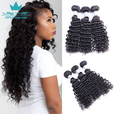 

Deep Wave Peruvian Hair 3 Bundles 100 High Quality 10A Human Hair Weave Bundles Hair Weaving Extensions Natural Color 3 PiecesLo