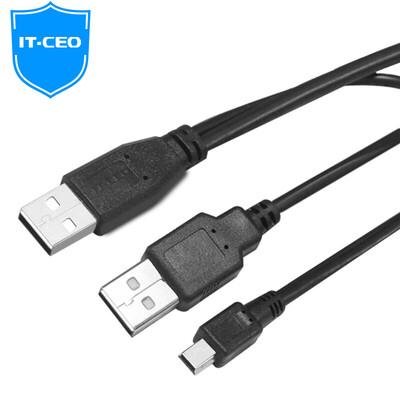 

IT-CEO mini usb data cable t-type traffic recorder mobile hard disk data cable digital camera Bluetooth speaker flat mp3 4 power cord 1 meter V085P