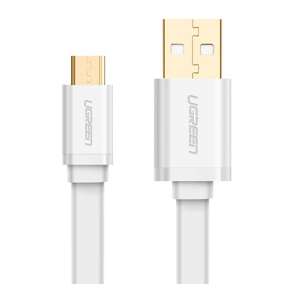 

UGREEN charging&data transferring cable white - flat wire025 m