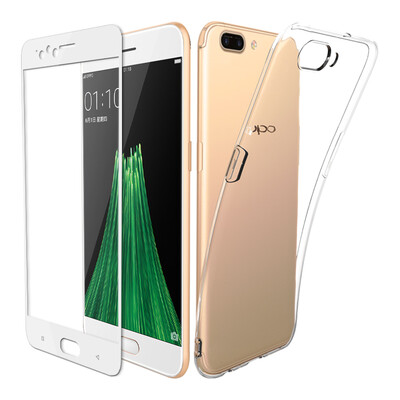 

To send the film ESCASE R11 phone shell full-screen white tempered all-inclusive protection of transparent soft shell