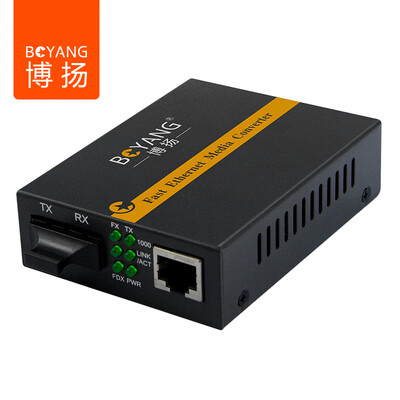 

Bo Yang LCSCFC GS-03 Carrier Grade SC Gigabit Одномодовый двухмодовый двухрежимный двухпроводный волоконно-оптический трансивер Фотоэлектрический преобразователь Внешний источник питания