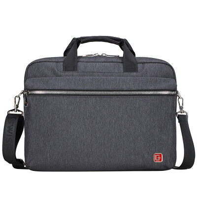 

SWISSGEAR Laptop Bag Men Business Fashion Shoulder Bag Messenger Bag Multifunctional Laptop Bag 156 &quotSA-9852 Gray