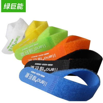 

Green Technology llano fashion management line with six color mood tie line monitor computer line management hub universal wire tie cable multi-functional Velcro admission line