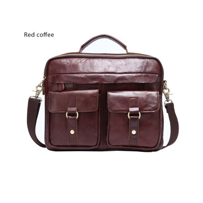 

DALFR Genuine Leather Men Shoulder Bags 1618 Inch Cowhide Handbags Casual Style Messenger Bags for Men Crazy Horse Leather