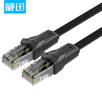

WDC (VENTION) высокоскоростной сверхширокий сетевой кабель cat6 компьютерная сеть чистая медная гигабитная плоская линейка продуктов закрытая сеть широкополосная линия 5 метров (черный) IBABJ
