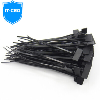 

IT-CEO X108 with a label nylon tie tie belt cable tie wire rope with a cableline tie line with a line deduction wire finishing with about 50 black