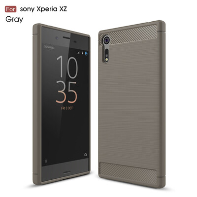 

Goowiiz Phone Case For Sony Xperia XZXZSXZ PremiunXA1 Ultra Fashion Slim Carbon Fiber TPU Soft Silicone