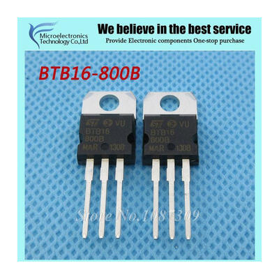 

5pcs free shipping BTB16-800B BTB16-800 BTB016 Triacs 16 Amp 800 Volt TO-220 new original