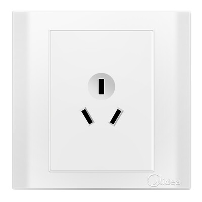 

Midea Midea switch socket 86 type 16A three hole socket E03 elegant white